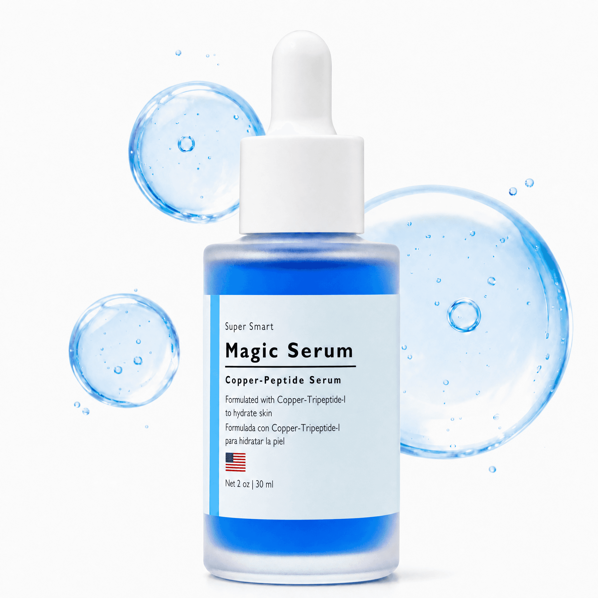 Super Smart Magic Serum label
